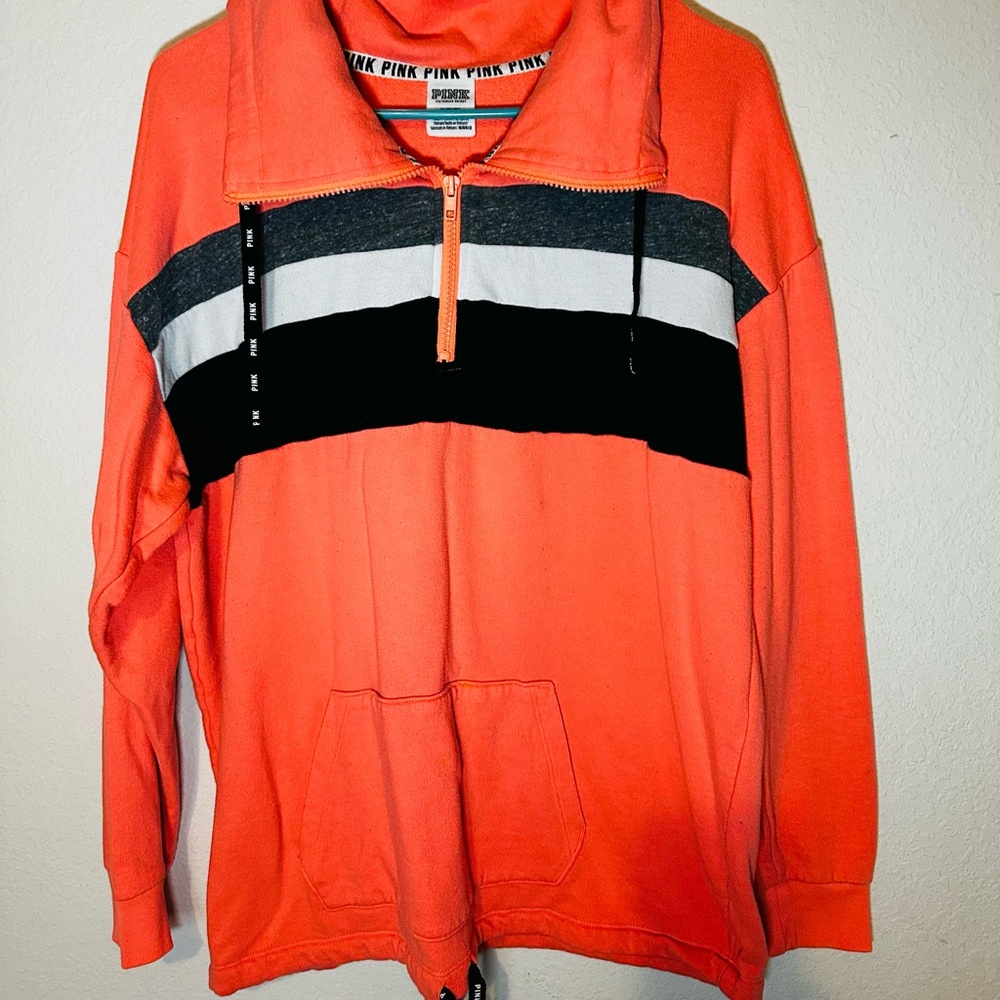 Pink Pullover 1/2 zip
